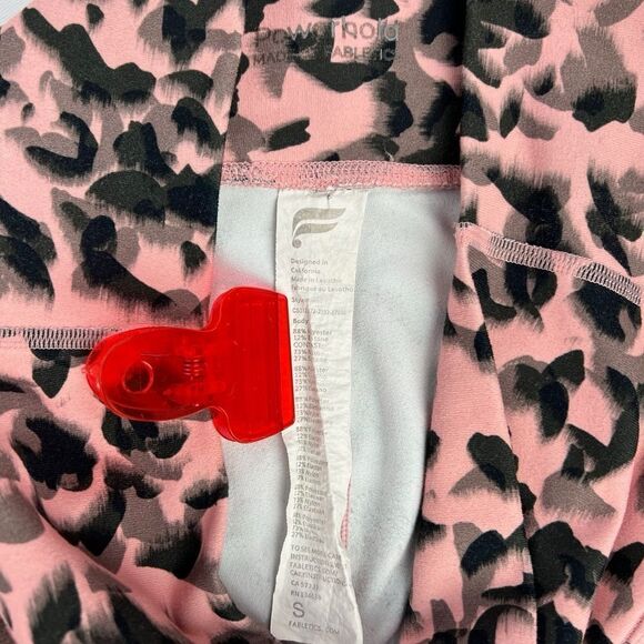 Fabletics PowerHold Mila Pink Leopard Leggings Small - Picture 7 of 7